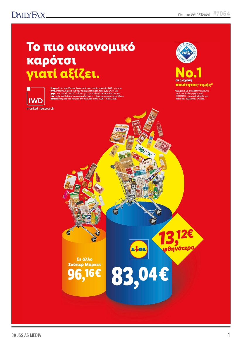 Πρωτοσέλιδο εφημερίδας